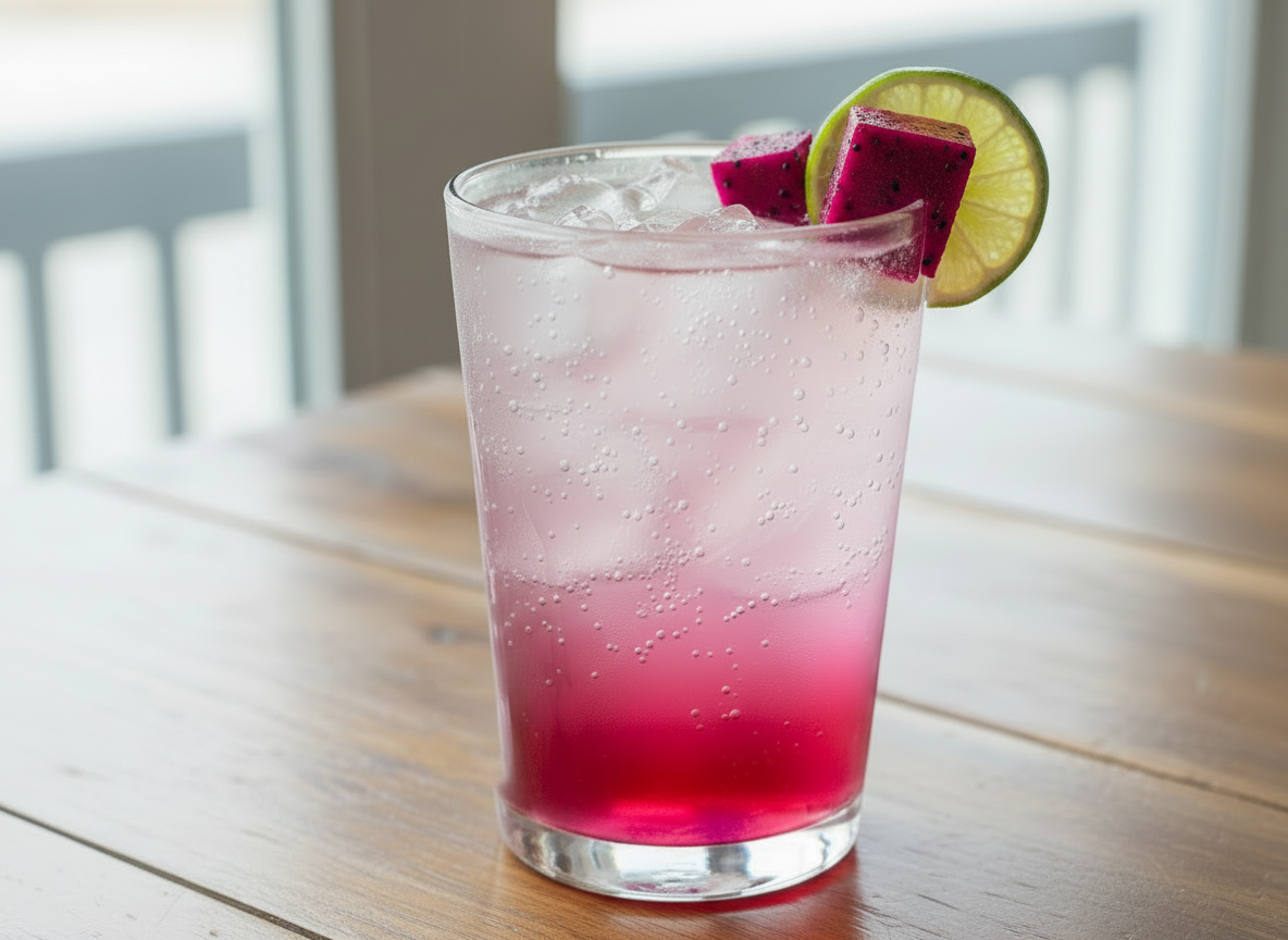 Sparkling Dragon Fruit Limeade