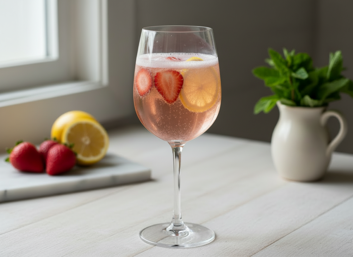 Strawberry Rose Spritz