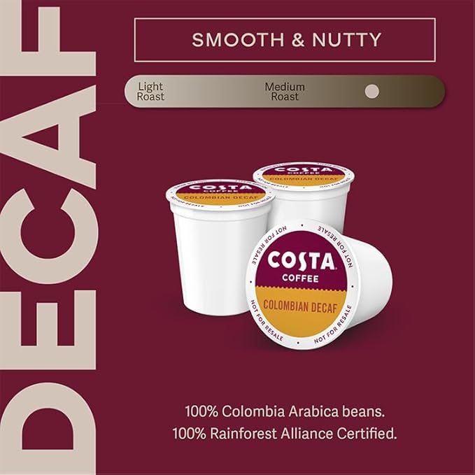 Costa Decaf Single Serve K-Cup Pods (6/10 count)