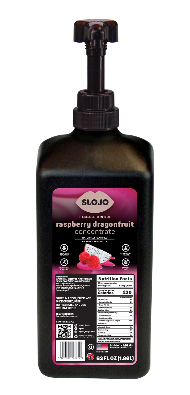 SloJo Raspberry Dragon Fruit Concentrate