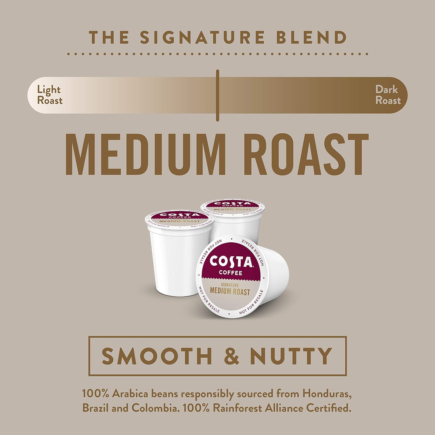 Costa Medium Roast Single Serve K-Cup Pods (6/10 count)