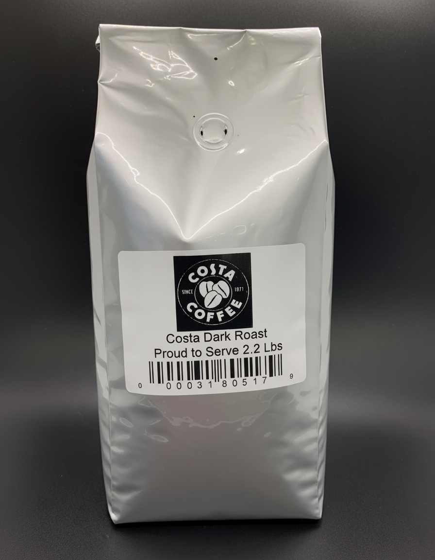 Costa Dark Roast Whole Bean, 2.2 lb bag (6 count)