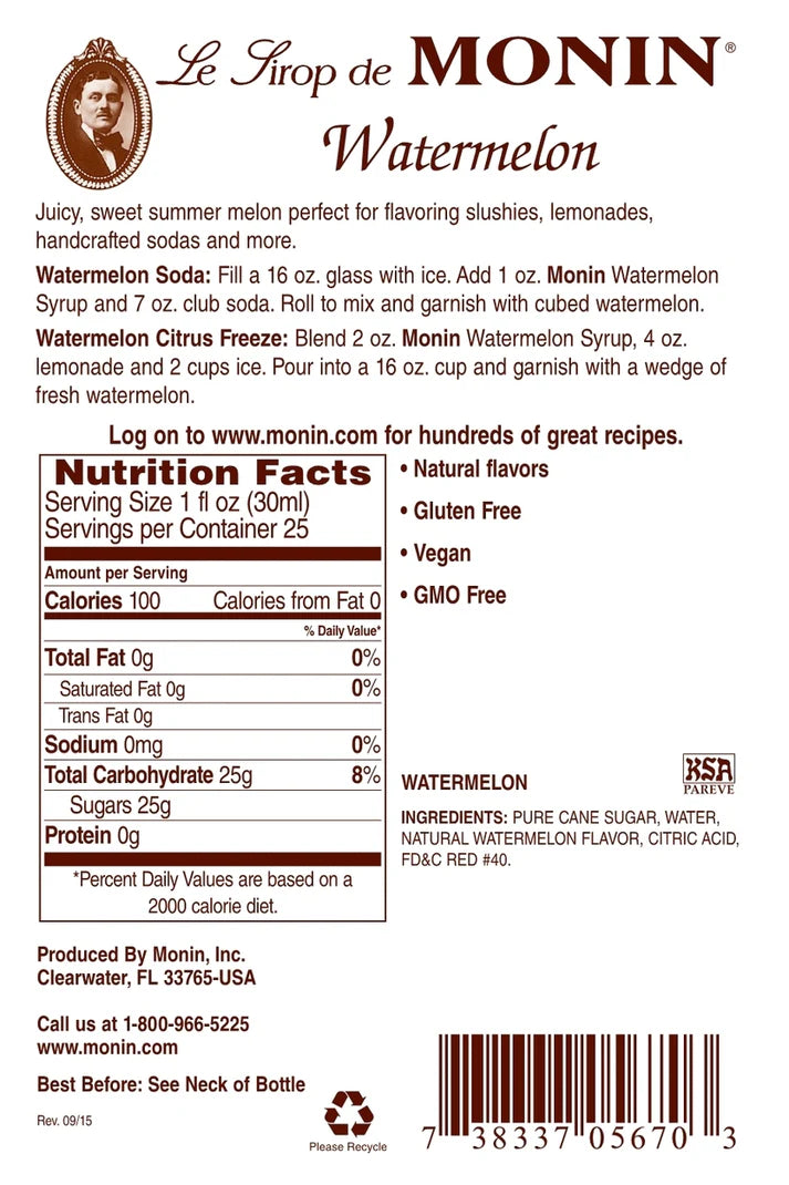 Monin Watermelon Syrup