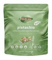 SloJo Pistachio White Chocolate Powder, 2 lb retail bag (7 count)