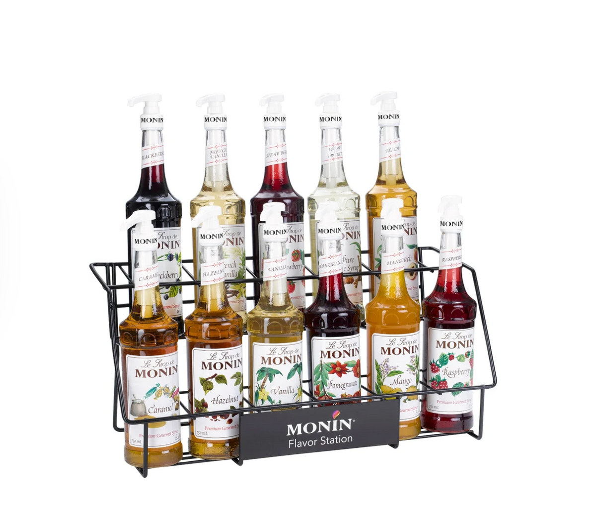 Monin 11 Bottle Syrup Rack